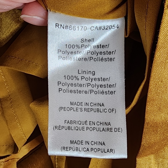 Hutch by Anthropologie Gold Bow Tie Mini Dress Size 2 NWOT - Picture 7 of 9